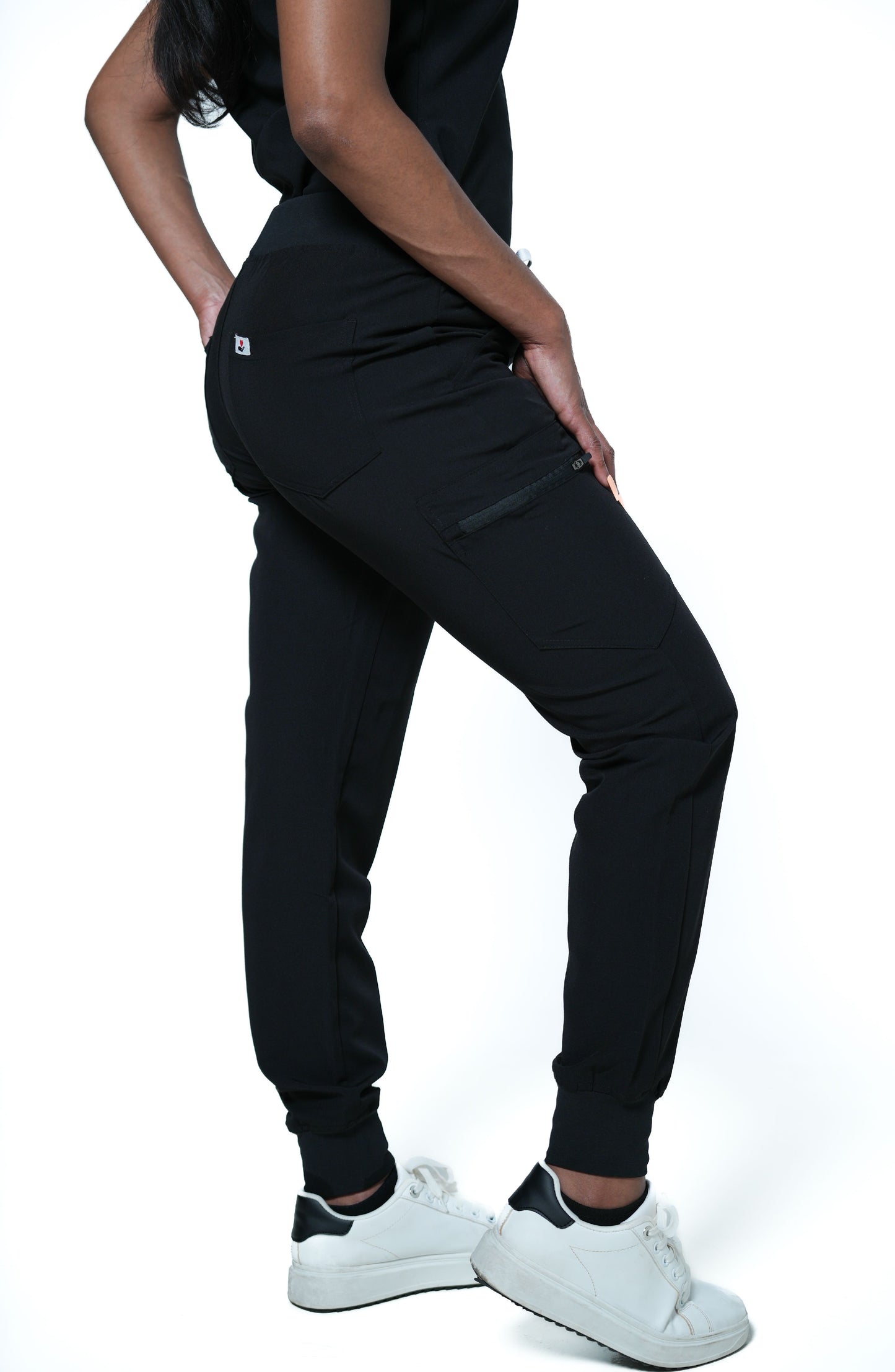 RAKI Five Pocket Scrub Pants - Black