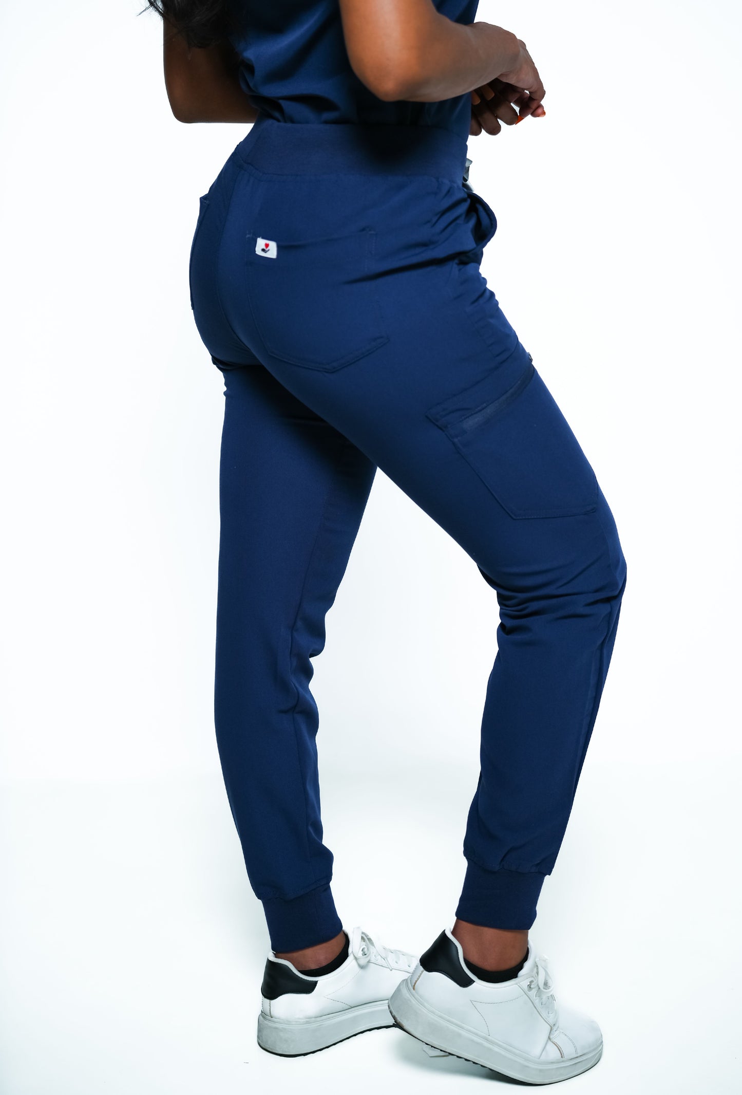 RAKI Five Pocket Scrub Pants - Navy